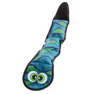 Zabawka dla psa OUTWARD HOUND Invincibles Snake blue green 3 piszczałki