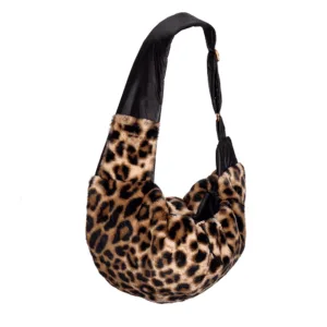 Elegancka torba listonoszka PETSTORIES leopard S do 2kg