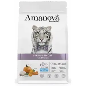 Karma dla kota AMANOVA sterilised ryba 4kg