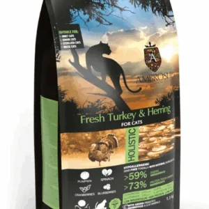 Karma dla kota AMBROSIA sterylizacja świeży indyk i śledź 1.5kg