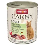 Karma dla kota ANIMONDA carny drób królik 800g