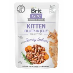 Karma dla kota BRIT CARE kitten łosoś sasz. 85g