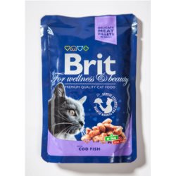 Karma dla kota BRIT premium dorsz sasz. 100g