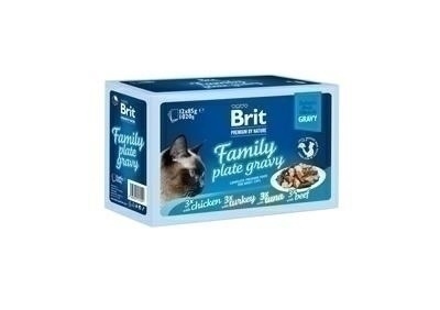 Karma dla kota BRIT premium family plate sterilised 12x85g Karma dla kota BRIT premium family plate sterilised 12x85g