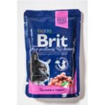 Karma dla kota BRIT premium łosoś pstrąg sasz. 100g