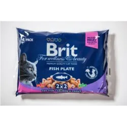 Karma dla kota BRIT premium ryba sasz. 4x100g