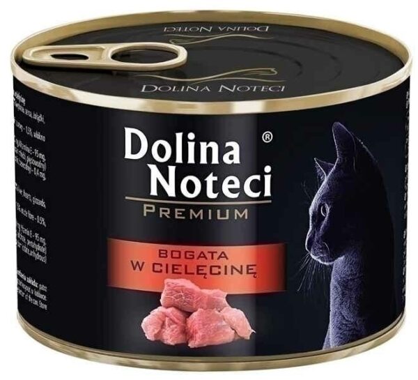 Karma dla kota DOLINA NOTECI cięlęcina 185g Karma dla kota DOLINA NOTECI cielęcina 185g