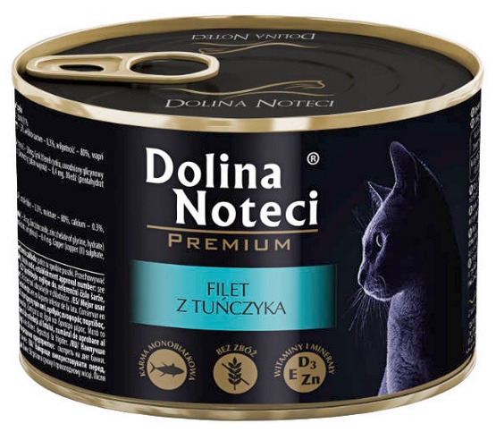 Karma dla kota DOLINA NOTECI filet z tuńczyka 185g