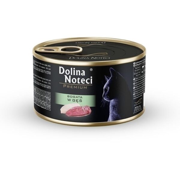 Karma dla kota DOLINA NOTECI gęś 185g Karma dla kota DOLINA NOTECI gęś 185g