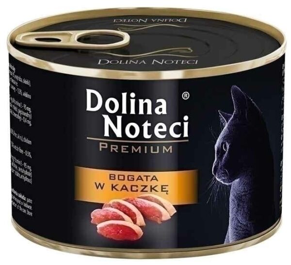 Karma dla kota DOLINA NOTECI kaczka 185g Karma dla kota DOLINA NOTECI kaczka 185g