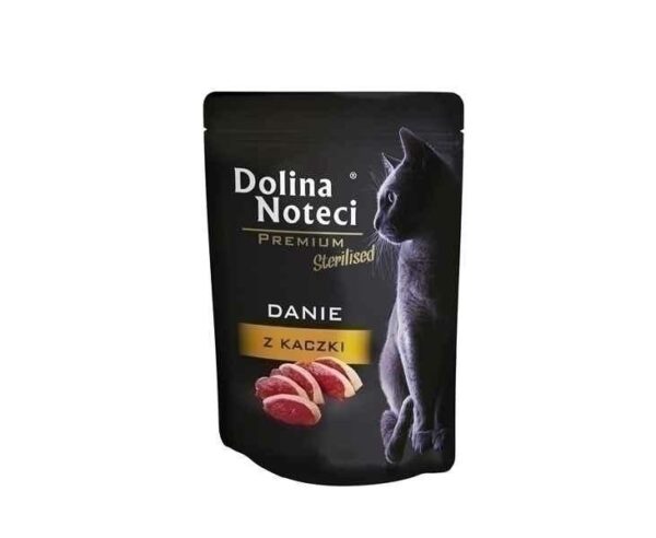 Karma dla kota DOLINA NOTECI sterylizacja danie z kaczki 85g Karma dla kota DOLINA NOTECI sterylizacja danie z kaczki 85g