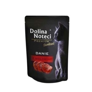 Karma dla kota DOLINA NOTECI sterylizacja danie z wołowiny 85g