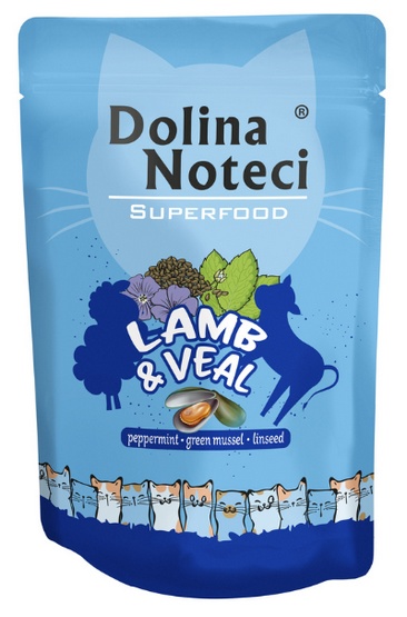 Karma dla kota DOLINA NOTECI superfood jagnięcina cielęcina 85g