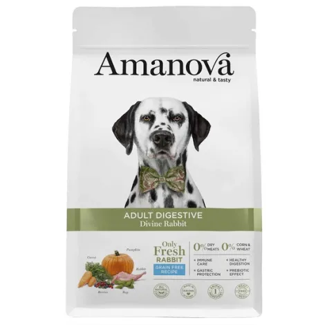 Karma dla psa AMANOVA Adult Digestive Divine królik 2kg Karma dla psa AMANOVA Adult Digestive Divine królik 2kg