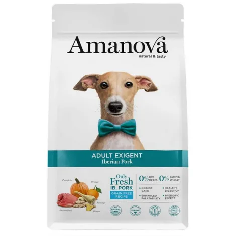 Karma dla psa AMANOVA Adult Exigent Iberian wieprzowina 10kg Karma dla psa AMANOVA Adult Exigent Iberian wieprzowina 10kg