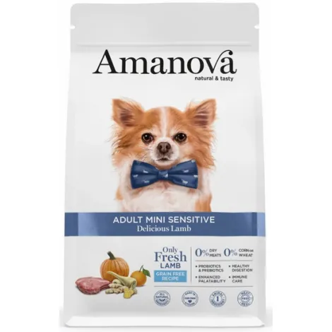 Karma dla psa AMANOVA Adult Mini Sensitive Delicious jagnięcina 800g Karma dla psa AMANOVA Adult Mini Sensitive Delicious jagnięcina 800g