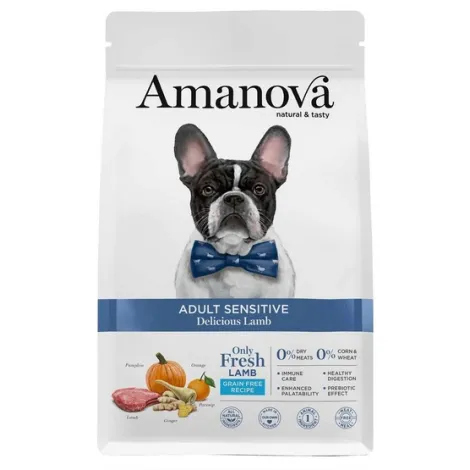 Karma dla psa AMANOVA Adult Sensitive Delicious jagnięcina 2kg Karma dla psa AMANOVA Adult Sensitive Delicious jagnięcina 2kg