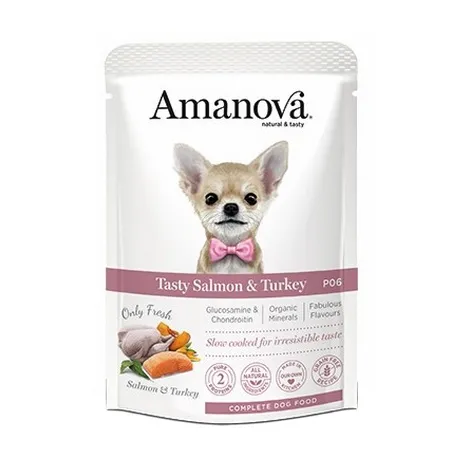 Karma dla psa AMANOVA Adult Tasty łosoś indyk 300g Karma dla psa AMANOVA Adult Tasty łosoś indyk 300g