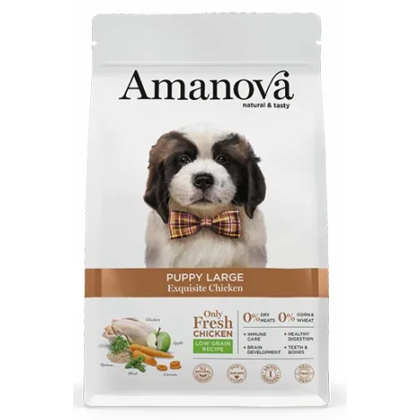 Karma dla psa AMANOVA Puppy Large Exquisite kurczak 12kg