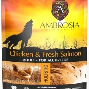 Karma dla psa AMBROSIA Kurczak i Świeży Łosoś 2kg