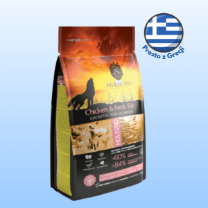Karma dla psa AMBROSIA Puppy Kurczak i Świeża Ryba 6kg