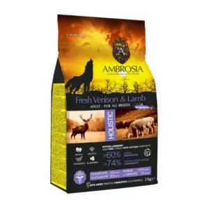 Karma dla psa AMBROSIA Świeża Dziczyzna i Jagnięcina 2kg
