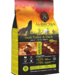 Karma dla psa AMBROSIA Świeży Indyk i Kaczka 12kg