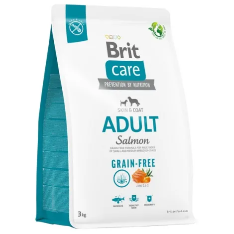 Karma dla psa BRIT CARE grain free adult small medium łosoś 3kg