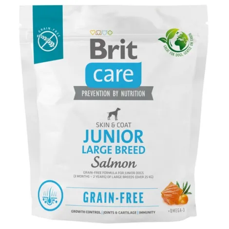 Karma dla psa BRIT CARE grain free junior large breed łosoś 1kg