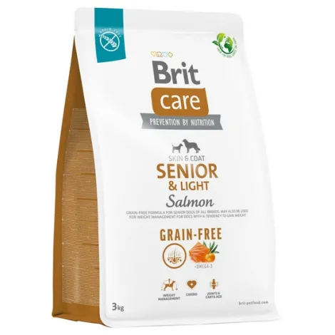 Karma dla psa BRIT CARE grain free senior light łosoś 3kg