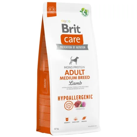 Karma dla psa BRIT CARE hypoallergenic adult medium jagnięcina 12kg