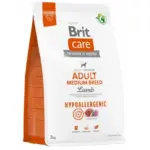 Karma dla psa BRIT CARE hypoallergenic adult medium jagnięcina 3kg