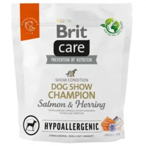 Karma dla psa BRIT CARE hypoallergenic dog chow champion łosoś śledź 1kg