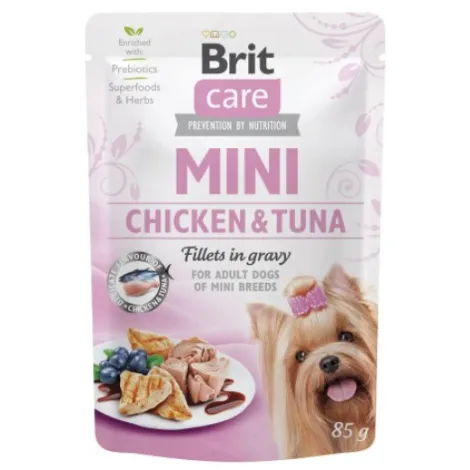 Karma dla psa BRIT CARE mini kurczak tuńczyk 85g