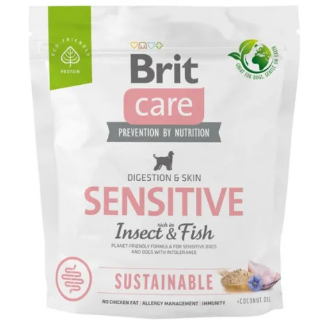 Karma dla psa BRIT CARE sustainable sensitive owady ryba 1kg Karma dla psa BRIT CARE sustainable sensitive owady ryba 1kg