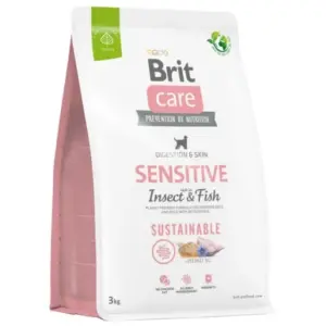 Karma dla psa BRIT CARE sustainable sensitive owady ryba 3kg
