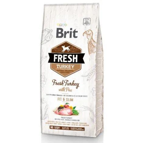 Karma dla psa BRIT FRESH adult light indyk groszek 2.5kg Karma dla psa BRIT FRESH adult light indyk groszek 2.5kg