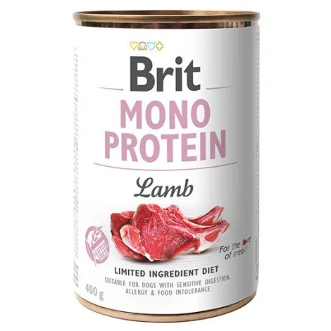 Karma dla psa BRIT mono protein jagnięcina 400g