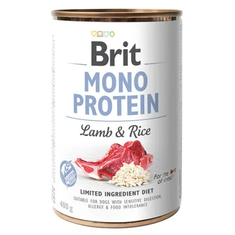 Karma dla psa BRIT mono protein jagnięcina ryż 400g
