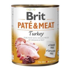 Karma dla psa BRIT pate meat indyk 800g
