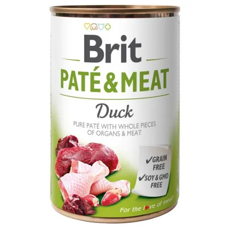 Karma dla psa BRIT pate meat kaczka 400g