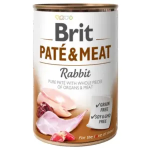 Karma dla psa BRIT pate meat królik 400g