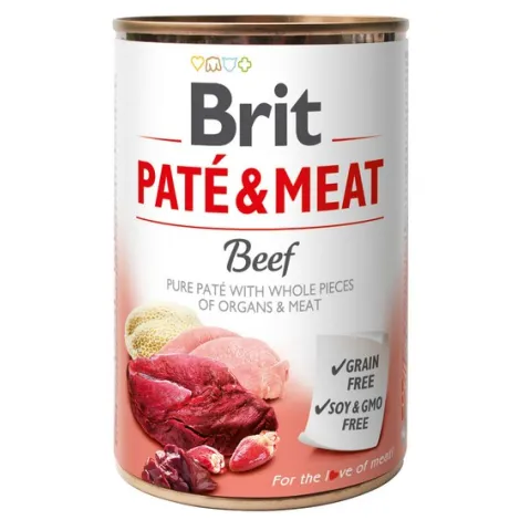 Karma dla psa BRIT pate meat wołowina 400g