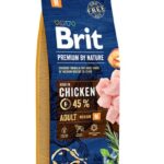 Karma dla psa BRIT premium by nature adult M 15kg