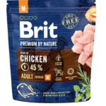 Karma dla psa BRIT premium by nature adult M 1kg