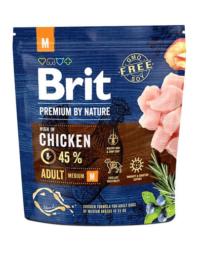 Karma dla psa BRIT premium by nature adult M 1kg Karma dla psa BRIT premium by nature adult M 1kg