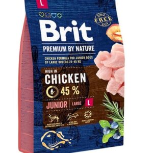 Karma dla psa BRIT premium by nature junior L 3kg