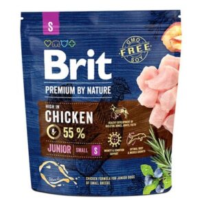 Karma dla psa BRIT premium by nature junior S 1kg