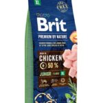 Karma dla psa BRIT premium by nature junior XL 15kg
