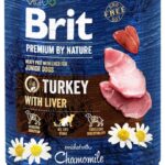 Karma dla psa BRIT premium by nature junior indyk wątroba 800g